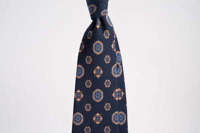 EG Cappelli Tie - Navy Wool Flannel