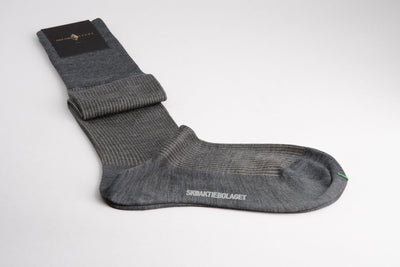 Sozzi Pinstripe Socks - Granite