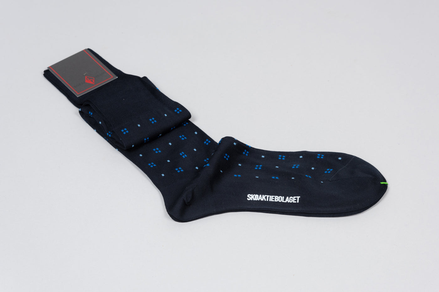Sozzi Cotton Socks - Navy Pattern