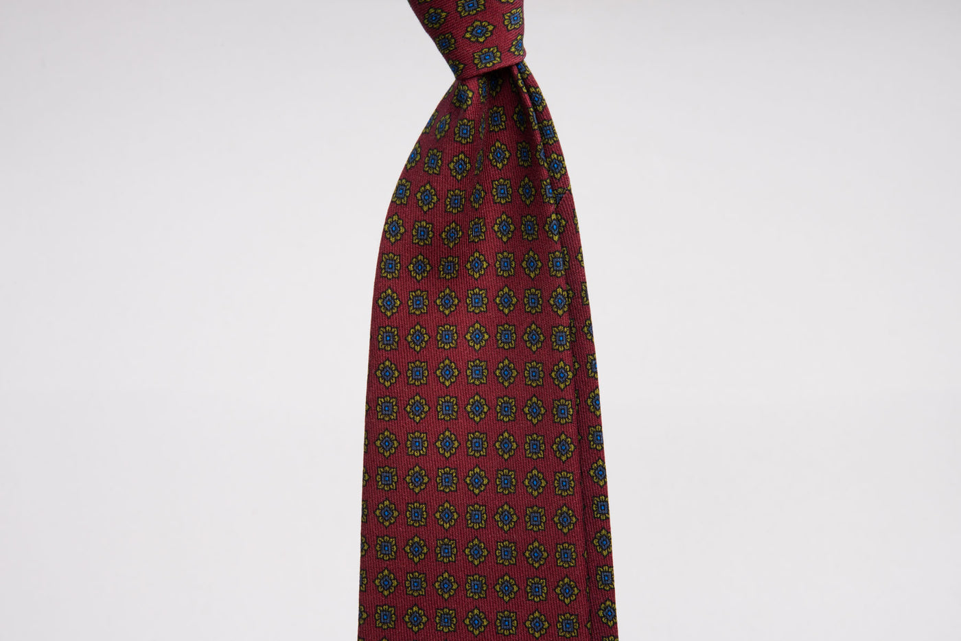EG Cappelli Tie - Wool Challis Aglianico