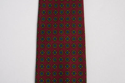 EG Cappelli Tie - Wool Challis Aglianico