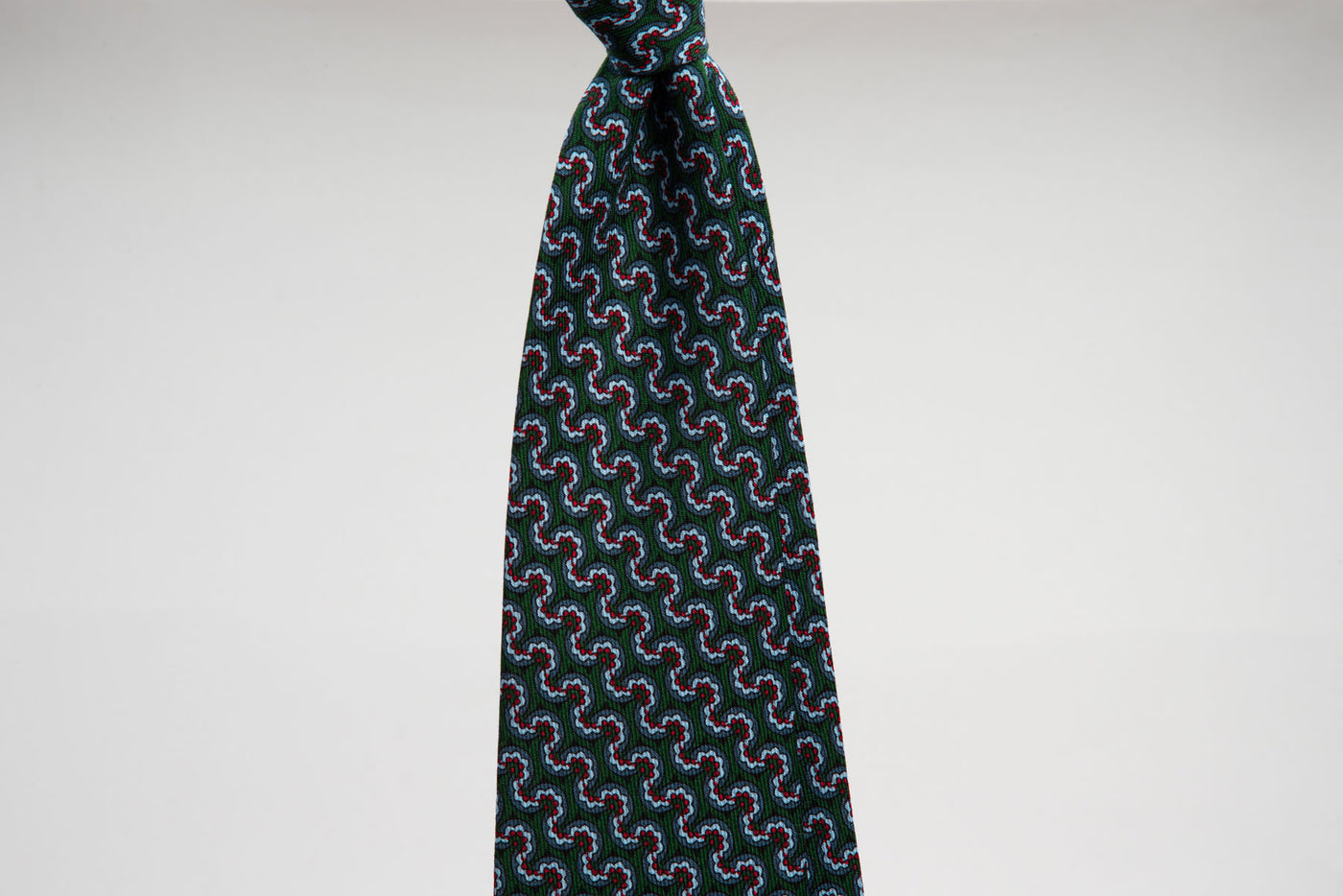 EG Cappelli Tie - Wool Challis Forest