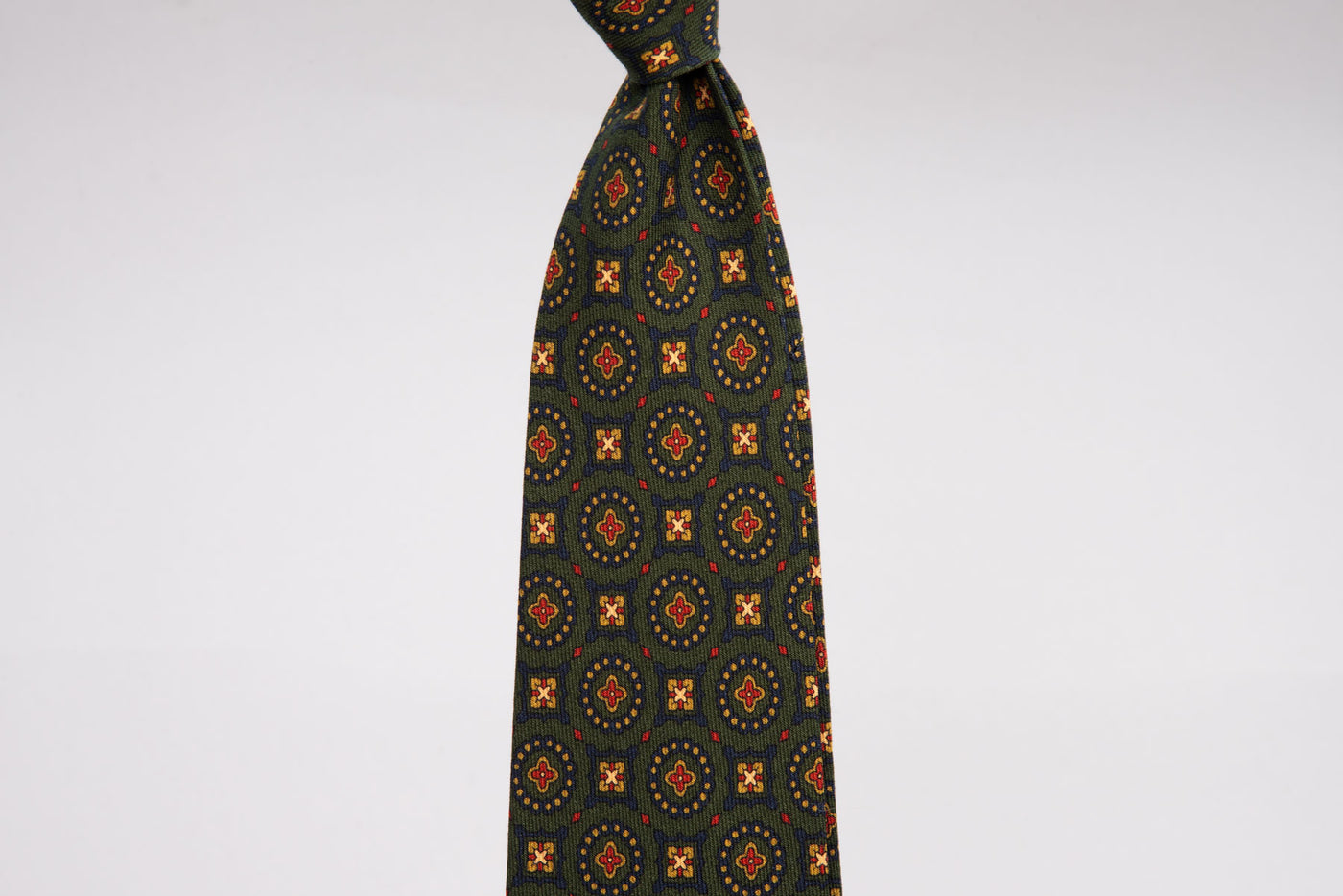 EG Cappelli Tie - Wool Challis Girare