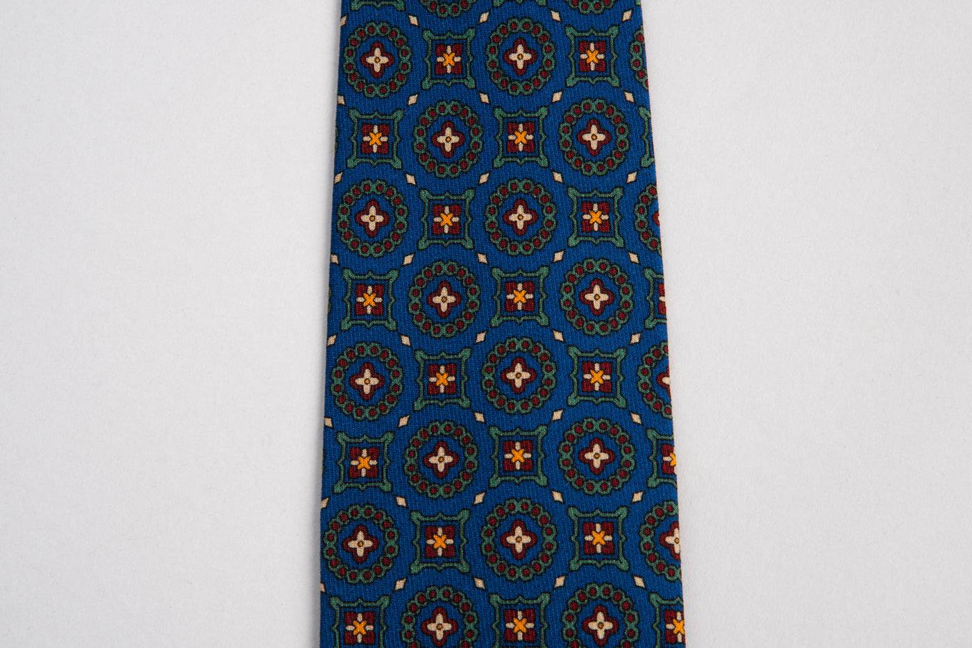 EG Cappelli Tie - Wool Challis Patrimonio