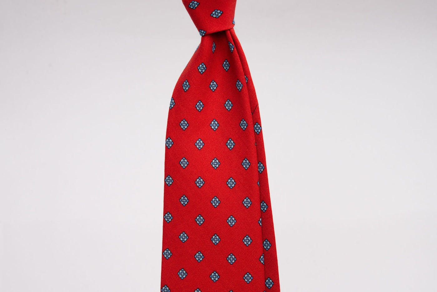 EG Cappelli Tie - Wool Challis Rosso