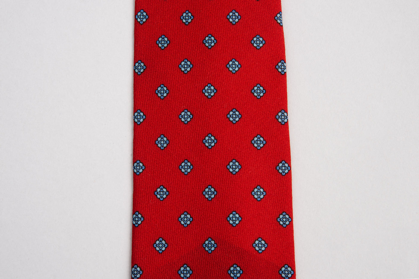 EG Cappelli Tie - Wool Challis Rosso