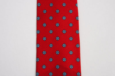 EG Cappelli Tie - Wool Challis Rosso