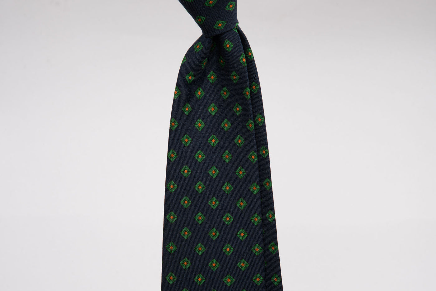 EG Cappelli Tie - Wool Challis Smeraldo