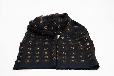 EG Cappelli Wool / Yak Scarf - Navy