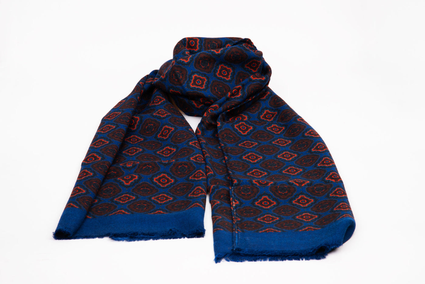 EG Cappelli Wool / Yak Scarf - Sapphire