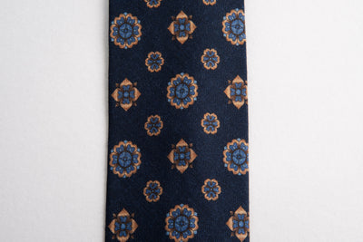 EG Cappelli Tie - Navy Wool Flannel