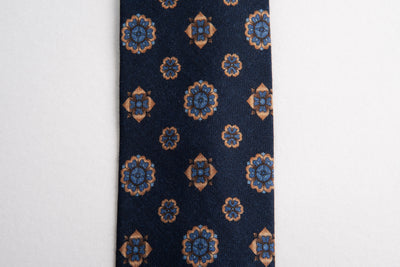 EG Cappelli Tie -  Navy Wool Flannel