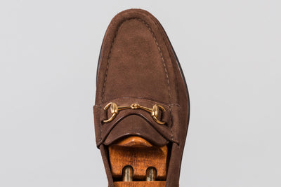 GMTO - Enzo Bonafé Horsebit Loafer Brown Suede - 50% deposit