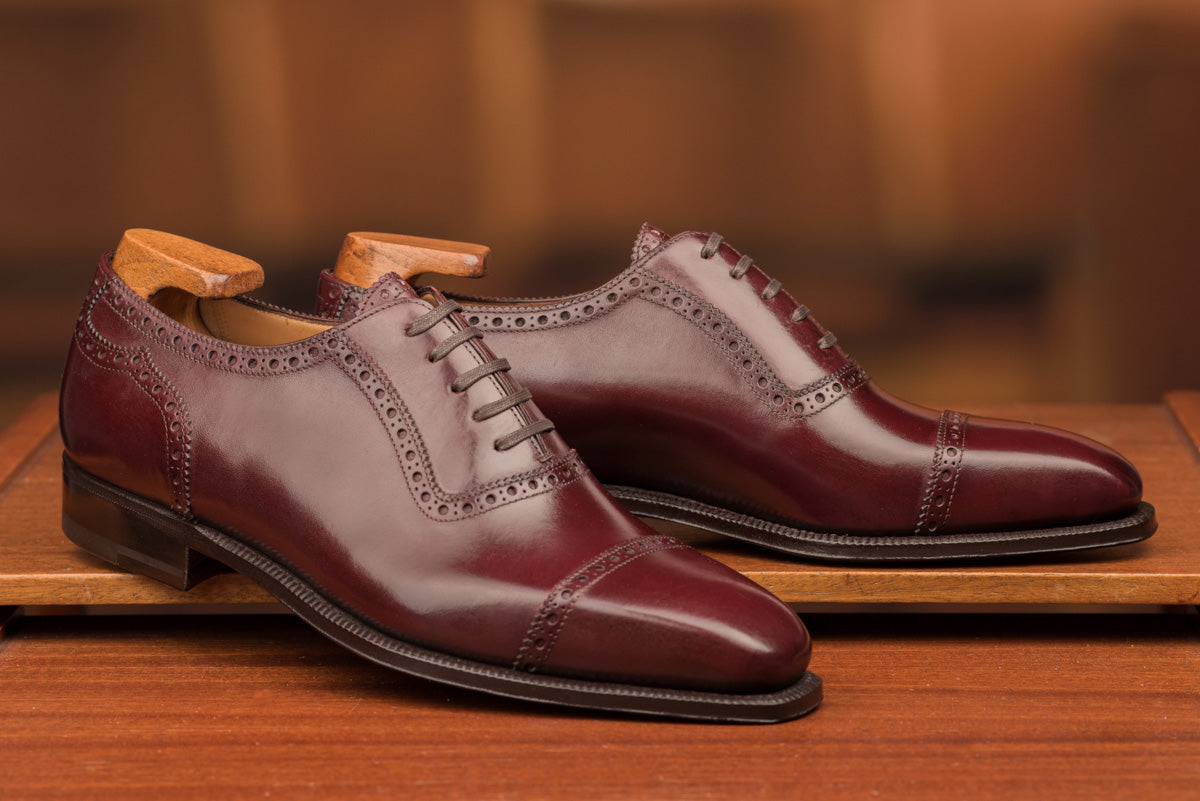 GMTO - Enzo Bonafé Oxford Burgundy Calf - 50% deposit