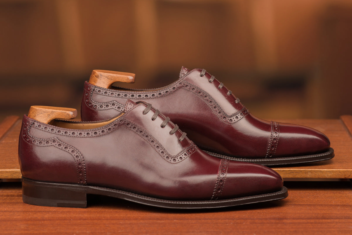 GMTO - Enzo Bonafé Oxford Burgundy Calf - 50% deposit