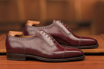 GMTO - Enzo Bonafé Oxford Burgundy Calf - 50% deposit