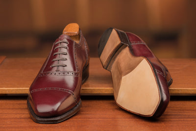 GMTO - Enzo Bonafé Oxford Burgundy Calf - 50% deposit