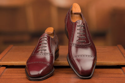 GMTO - Enzo Bonafé Oxford Burgundy Calf - 50% deposit