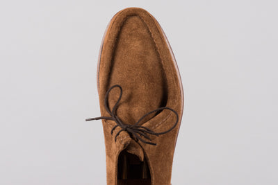 GMTO - Enzo Bonafé Unlined Moccasin Snuff Kudu Suede - 50% deposit