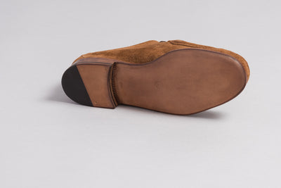 GMTO - Enzo Bonafé Unlined Moccasin Snuff Kudu Suede - 50% deposit