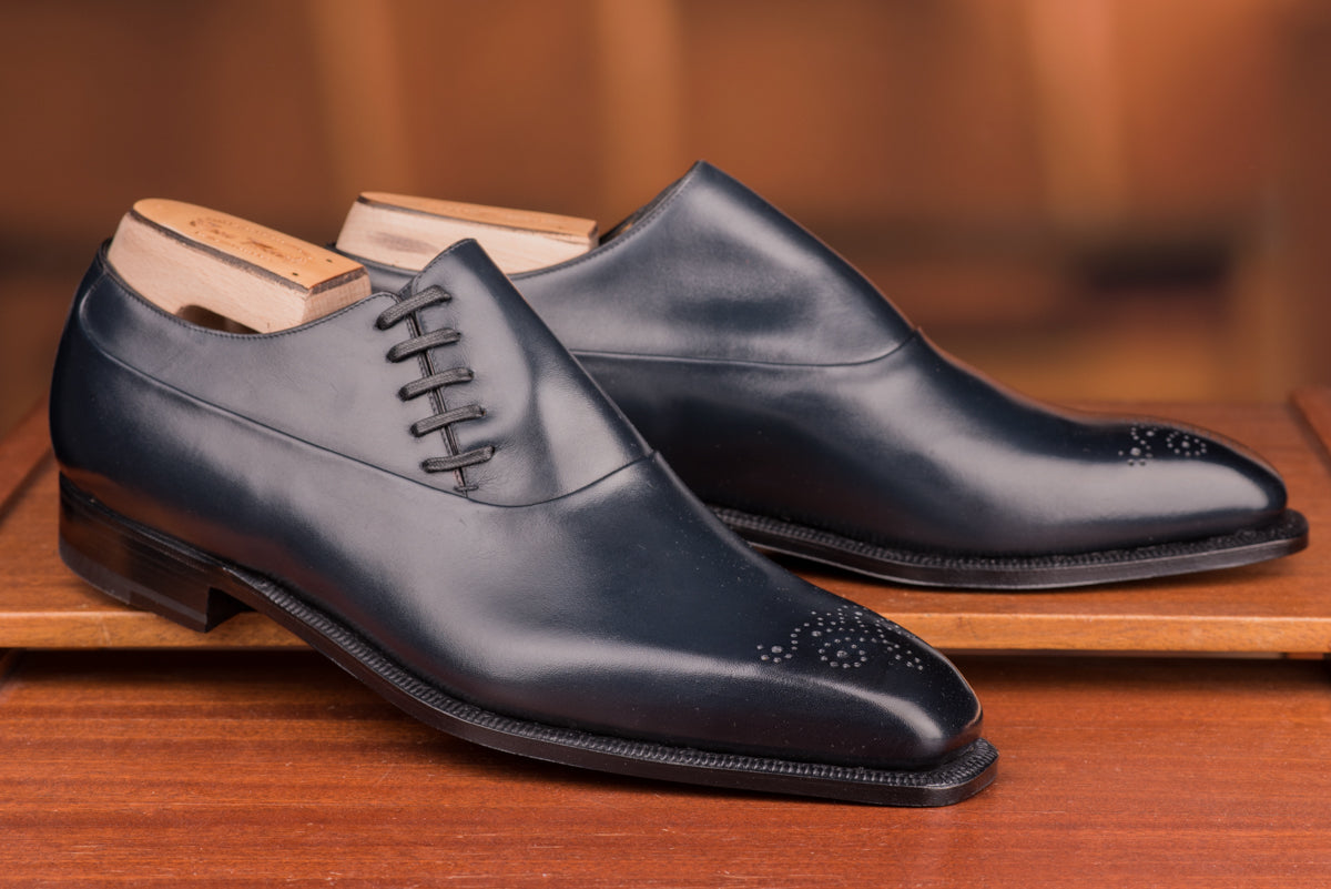 GMTO - Enzo Bonafé Side Lace Oxford Navy Calf - 50% deposit