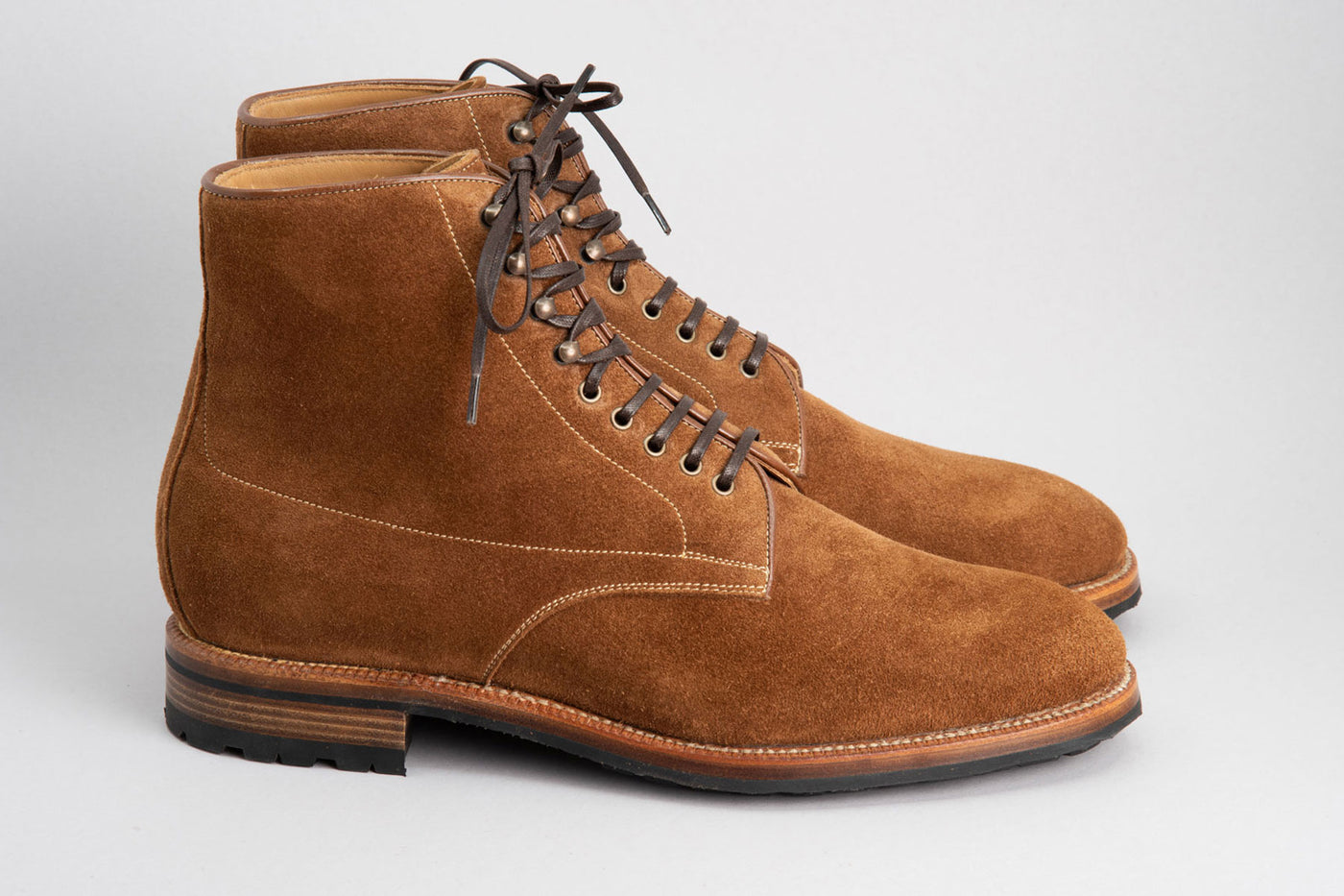 Enzo Bonafé Plain Toe Boot Snuff Suede