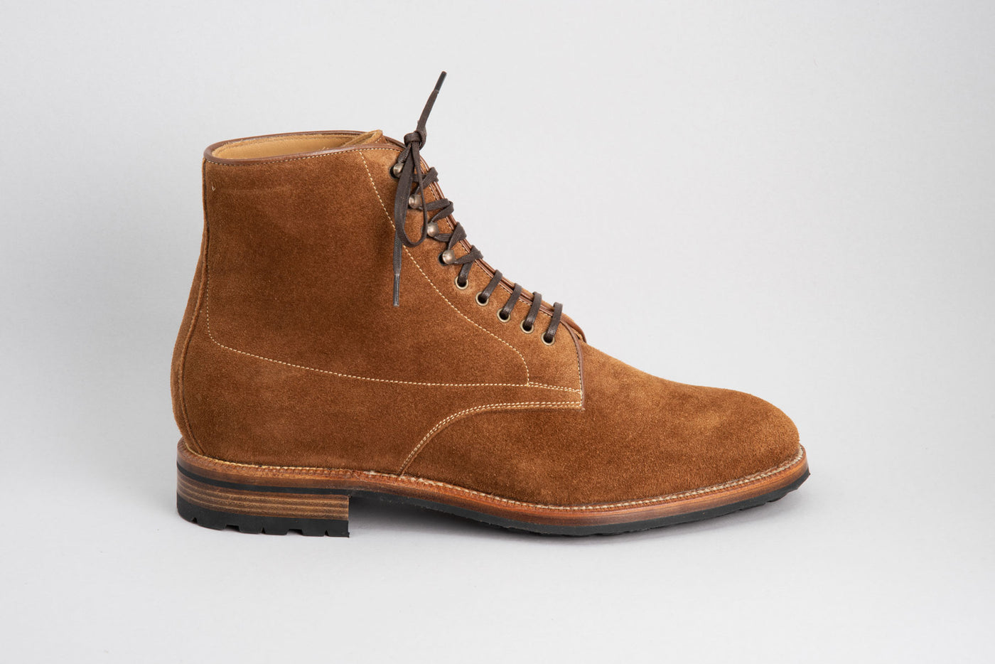 Enzo Bonafé Plain Toe Boot Snuff Suede