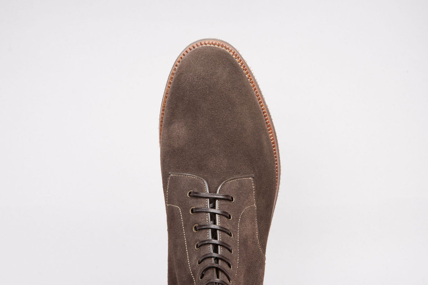 Enzo Bonafé Plain Toe Boot Bitter Chocolate Suede