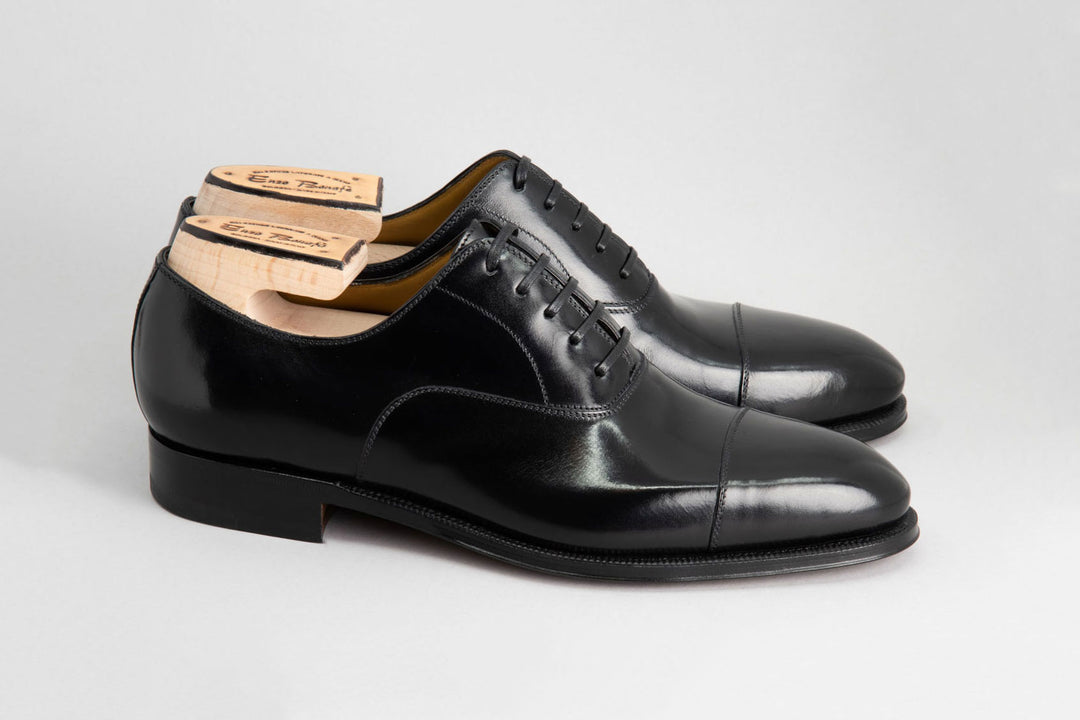 Enzo Bonafe Capless Patent Leather Oxford Shoes