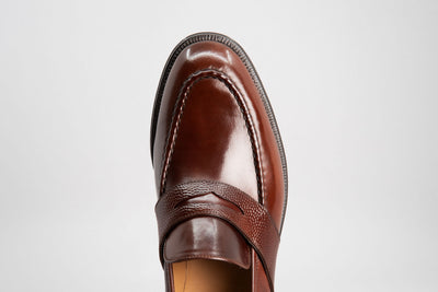GMTO - Enzo Bonafé Penny Loafer col. 8 Cordovan - 50% deposit