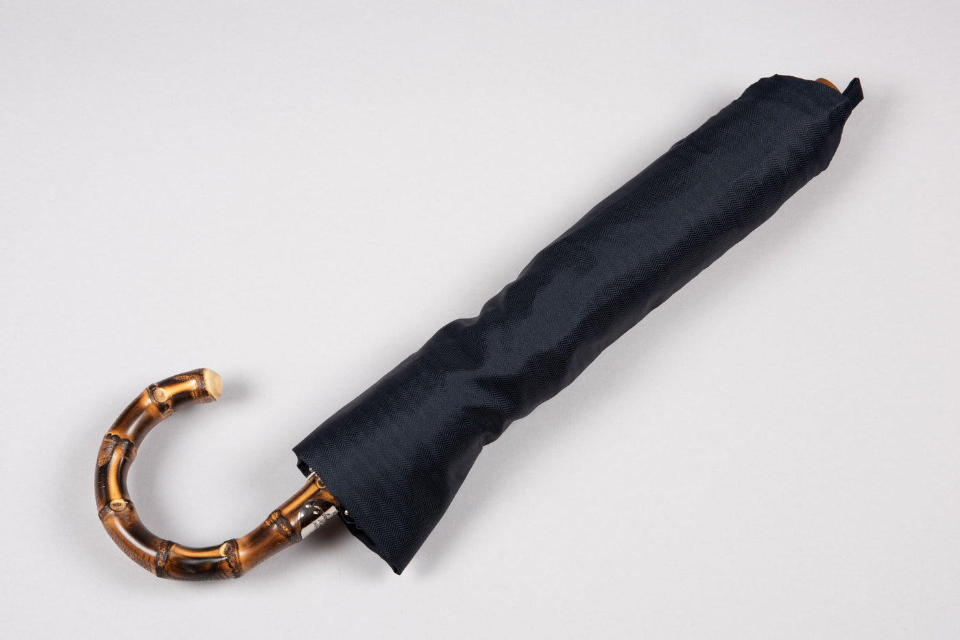 Francesco Maglia Umbrella - Compact Navy Herringbone