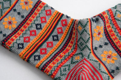 Sozzi Cotton Holiday Socks - Granite