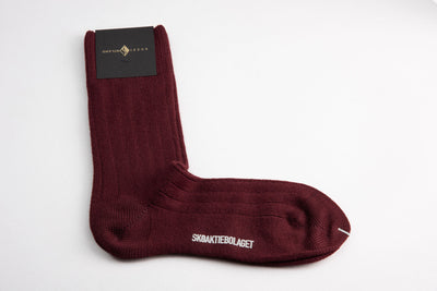 Sozzi Ivy Wool Socks - Burgundy