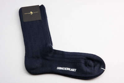 Sozzi Ivy Wool Socks - Navy