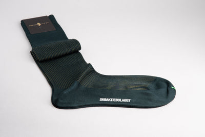 Sozzi Pinstripe Socks - Forest