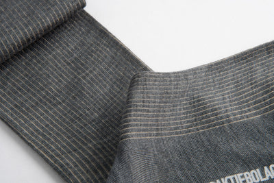 Sozzi Pinstripe Socks - Granite