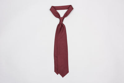 EG Cappelli Tie - Burgundy Grenadine