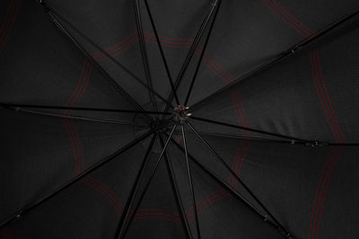 Francesco Maglia Umbrella Grey Crimson Stripes