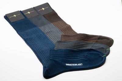 Sozzi Cotton Socks - Navy Shadow