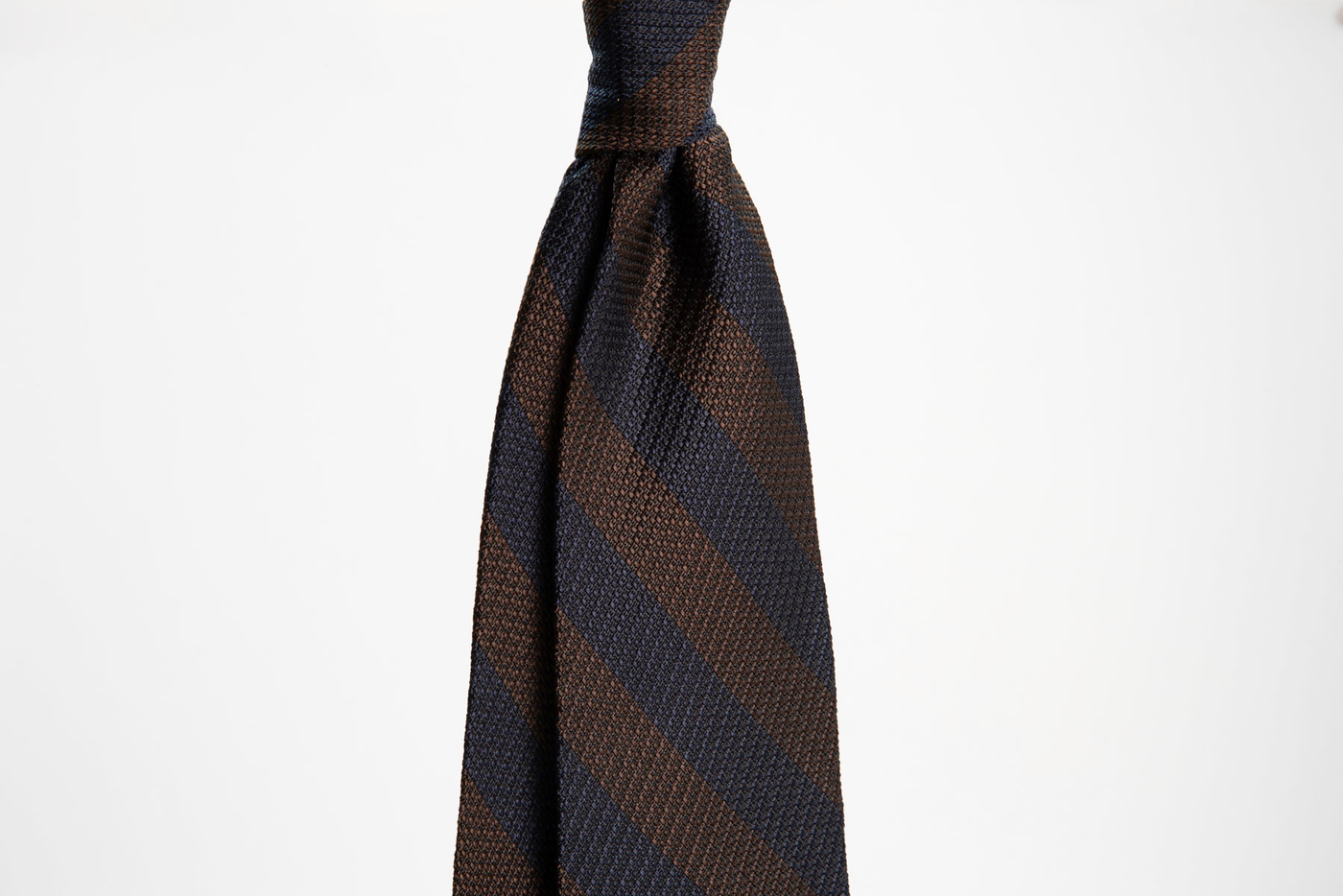 EG Cappelli Tie - Navy Espresso Grenadine